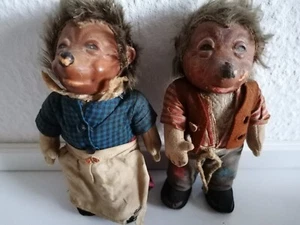 2 alte Mecki Figuren von Steiff - Bild 1 von 5
