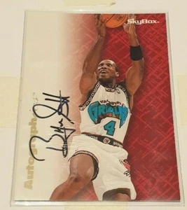 1996-97 SkyBox Autographics Byron Scott Signed card - Vancouver Grizzlies - Picture 1 of 1