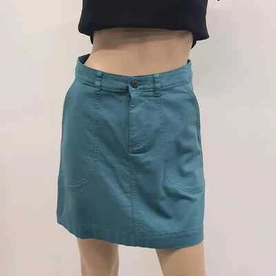 Patagonia Women's Skirt Size 4 Prairie Dawn Organic Cotton Turquoise Blue - Image 1 of 4