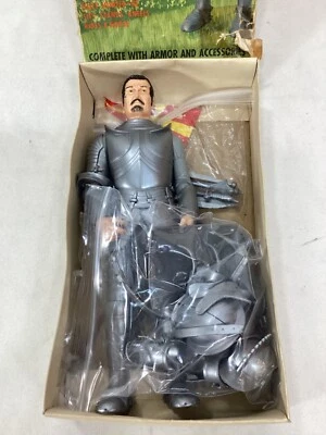 Figura muñeca caballero de plata Marx Sir Stuart 1968 12 pulgadas vintage en caja y bandera rara Foto 1 de 4