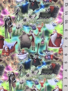 Nightmare Before Christmas Custom Fabric Fat Quarter 18x28” Cotton Spandex - Picture 1 of 1