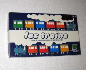 RARE Les Trains AD 40 Fernand Nathan Materiel Piaget Complete Board Game 1982 - Picture 1 of 8