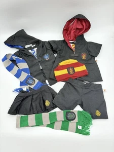 Build a Bear Harry Potter Lot Hogwarts Robes Hufflepuff Slytherin Ravenclaw - Picture 1 of 10