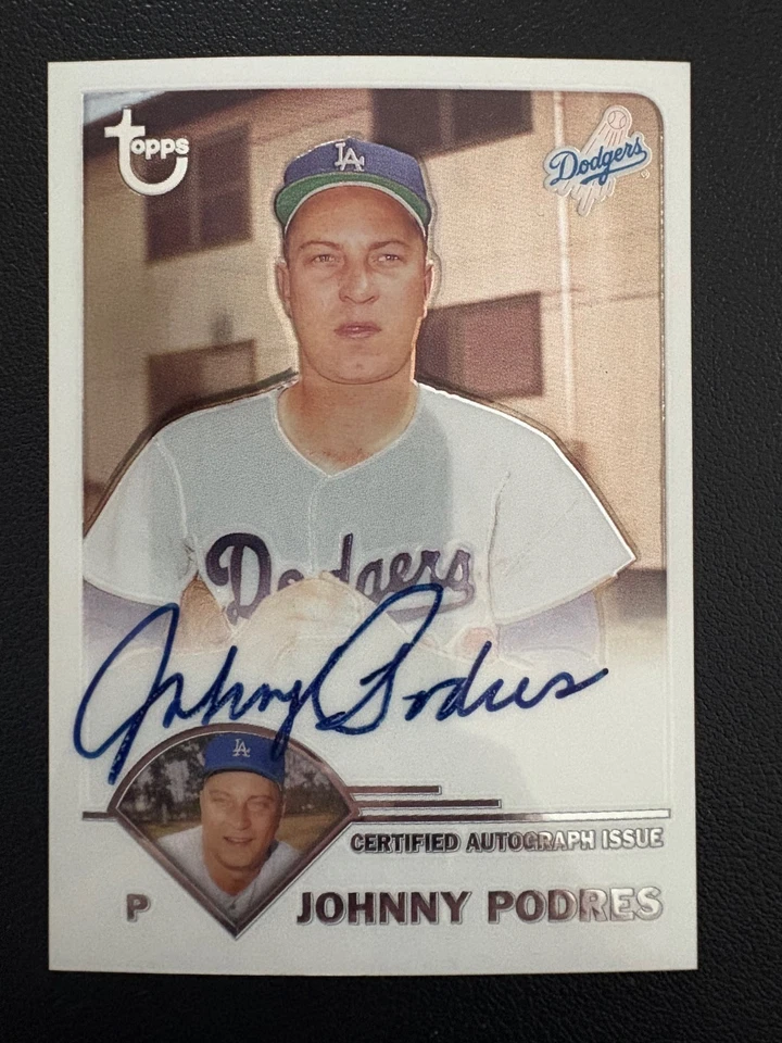 Johnny Podres 2003 Topps Cromo Retirado Firma AUTÓGRAFO Dodgers Foto 1 de 1