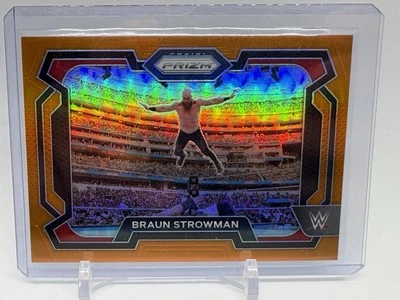 2024 Panini Prizm WWE Braun Strowman Orange /99 (D631) - Image 1 of 4