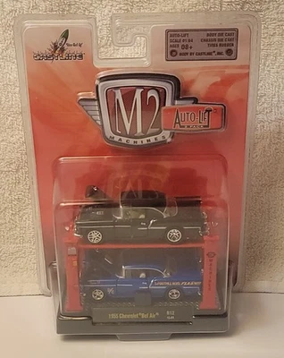 M2 Machines Auto Lift 2 Pack 1955 Chevrolet Bel Air R12 #33000 Castline 2015 - Image 1 of 3
