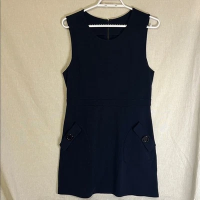 Mini Vestido Dotti Azul Marino Sin Mangas - Talla Grande Foto 1 de 4