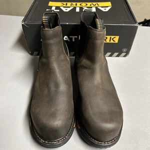 Ariat Herren Big Rig Chelsea H2O Soft Toe Wasserdicht Eisen Kaffee 16EEEE WIDE - Bild 1 von 10