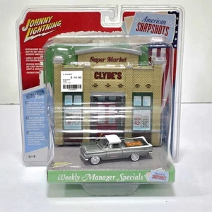 Johnny Lightning Clyde's Supermarkt Polyresin Relief mit einem 1959 Chevy El... - Bild 1 von 5