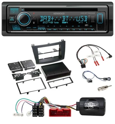 Kenwood Lenkrad Bluetooth DAB USB CD Autoradio für Mazda 3 2009-2013 analog - Bild 1 von 4
