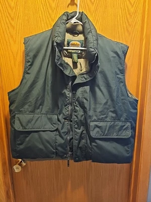 CABELA'S Premier Northern Goose Down Green Puffer Vest Men's Sz XL Used Good Con - Image 1 of 4