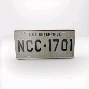 Star Trek USS Enterprise Registration Number Plate.. Metal Sign Man Cave  - Picture 1 of 2