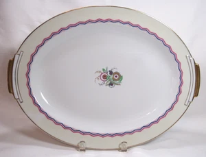 L Bernardaud B&C Limoges France Vintage Art Deco BER465 15"Oval Serving Platter - Bild 1 von 11
