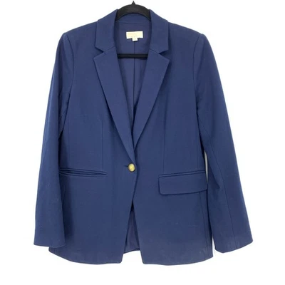 Chaqueta Blazer LOFT de un solo botón para mujer talla 6 azul marino  Foto 1 de 4