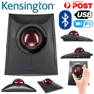 KENSINGTON Wireless Trackball Mouse SlimBlade Pro Ergonomic Bluetooth Mice USB - Image 1 of 4