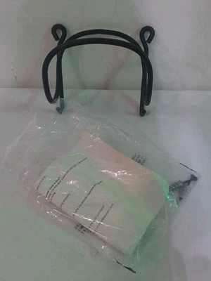 1 PIECE POTTERY BARN SINGLE MODULAR WINE RACK WALL HANGER BLACK METAL NIB - Image 1 of 4