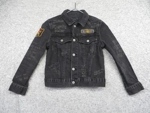 Vintage Polo Ralph Lauren Denim Supply Denim Jacket Size 7 Kids Boys Patches - Picture 1 of 11