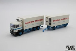 AWM MAN F2000 refrigerated drawbar truck "Andreas Andresen Padborg Danmark" 1:87 - Picture 1 of 1