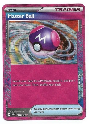Master Ball 153/162 SV05: Temporal Forces Holo Pokemon TCG - NM - Image 1 of 2