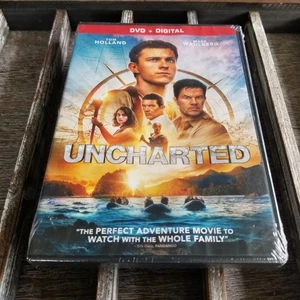 Uncharted (DVD, 2022) Movie Tom Holland Mark Wahlberg New Factory Sealed - Picture 1 of 2