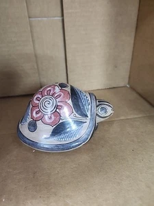Mexico JP Folk Art Pottery toanla Small Turtle Figurine 5" - Picture 1 of 6