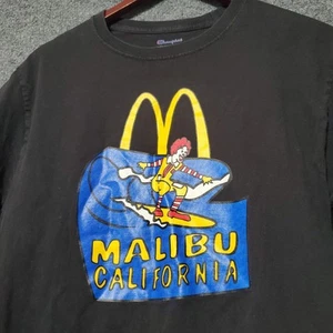 Camisa Gráfica Champion Ronald McDonald Surf Santa Mónica California Adulto Mediana - Imagen 1 de 8