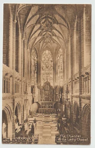 Liverpool UK Postcard New Liverpool Cathedral / The Chancel of the Lady Chapel - Picture 1 of 2