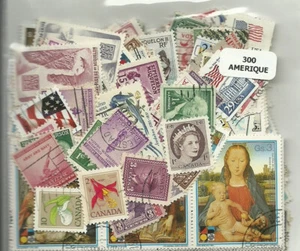 Lot de 300 timbres d'Amerique - Picture 1 of 1