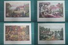 Homes Across The Country Currier & Ives Vintage Antique Art Print 1952 Lot