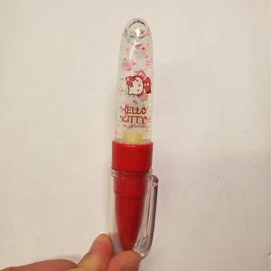 2010 Hello Kitty Snowglobe Light Up Ball Point Pen Sanrio - Picture 1 of 7