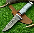 Custom Hand Forged Damascus Steel BOWIE Knife, Hunting Knife, CAMPING KNIFE 3956
