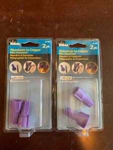 WIRE CONNECTORS #18 - #10 ga. Aluminum to Copper 2pcs Lot x2pks Ideal 30-065 - Picture 1 of 4
