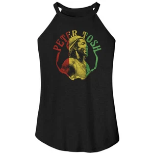 Peter Tosh Foto enmarcada Colores Rasta Mujer Rocker Camiseta Tanque Música Raggae - Imagen 1 de 3