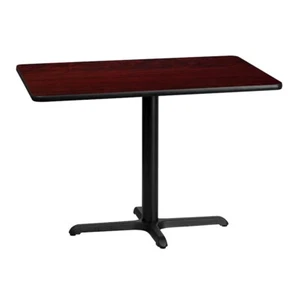 Flash 30'' x 42'' Rectangular Laminate Table Top/23.5'' x 29.5'' Base, Mahogany - Picture 1 of 1