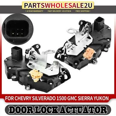 2x Actuador de bloqueo de puerta delantero derecho y derecho para Chevrolet Silverado 1500 GMC Sierra 1500 Foto 1 de 4