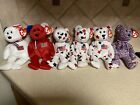 Lot of 6 Ty Beanie Babies - 3 Versions Of Glory, 2 Versions Of America, & USA