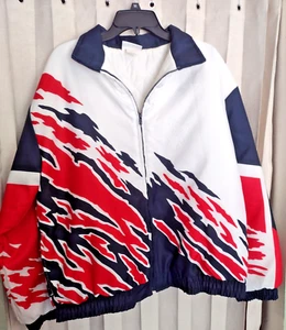 Vintage 90s Nascar Winston Cup Embossed Puffer Jacket Coat Splash Hartwell Sport - Picture 1 of 14