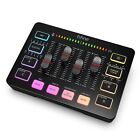 Gaming Audio Mixer, Streaming RGB PC Mixer with XLR Microphone Interface, Indivi