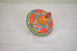Vintage TIN TOP BRYAN OHIO ART CO SPINNING TOY Dancing Children USA - Picture 1 of 10