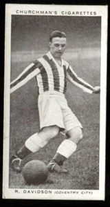 Tabakkarte, Churchman, Association Footballers, 2., 1939, R Davidson, Coventry, #12 - Bild 1 von 2