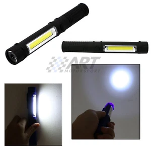 Linterna cob led con base imantada doble iluminación blanco 16,6cm x 2,3cm - Imagen 1 de 3
