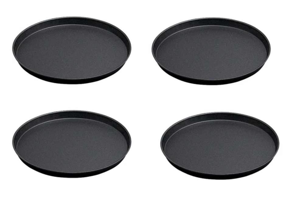TAMLED Pizzablech 36 cm Pizza Pan 4 Pizzabackbleche Pizzableche Backbleche Pizzaform
