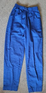 Vintage Women Hang Ten Royal Blue Dress Pants Elastic Waist Cute Work Church - Picture 1 of 5
