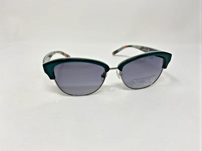 VERA BRADLEY VB NATASHA FLORAL NÓMADA CASI NUEVO 54/16/140 VERDE CON AZUL -G14 Foto 1 de 4