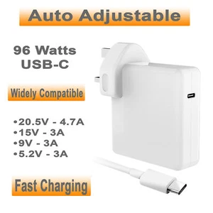 For MacBook Air 13-inch A2179 2020 USB-C Charger 96W Power Adapter - Picture 1 of 5