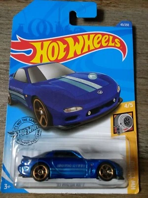 Tarjeta larga Hot Wheels 95 Mazda RX-7 HW Turbo 4/5 43/250 nueva sellada GHF76-D7C5 Foto 1 de 4