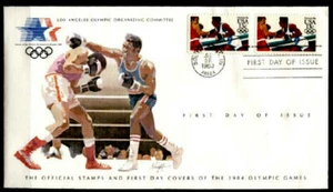 Boxen. Olymp.Sommerspiele 1984, Los Angeles. FDCx2W. USA 1983 - Bild 1 von 1