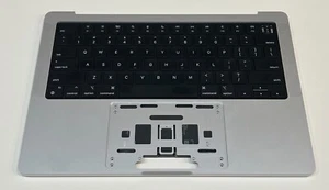 MacBook Pro 14" A2442 2021 Original Palmrest w/ Keyboard Battery Speakers Silver - Picture 1 of 4