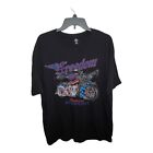 Way To Celebrate Patriotic Mens 2XL Black Freedom Graphic T-Shirt Motorcycle