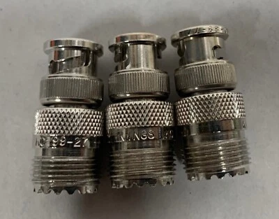 批量 3 英寸 Kings KC-99-27 UHF 转 BNC 适配器连接器 (A6) — 第 1/4 张图片